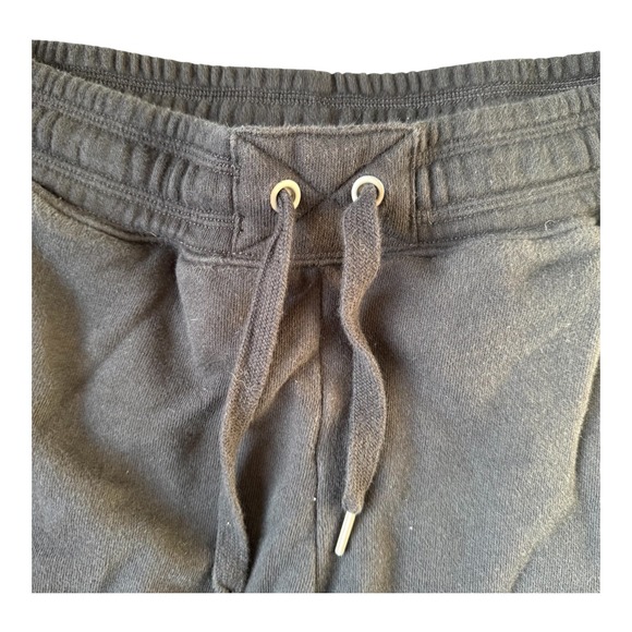 Aerie Oversized Joggers Black Women's Medium Cozy Fleece Sweatpants Lounge Fit - Picture 4 of 6